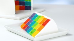 Rainbow Checkerboard Cake