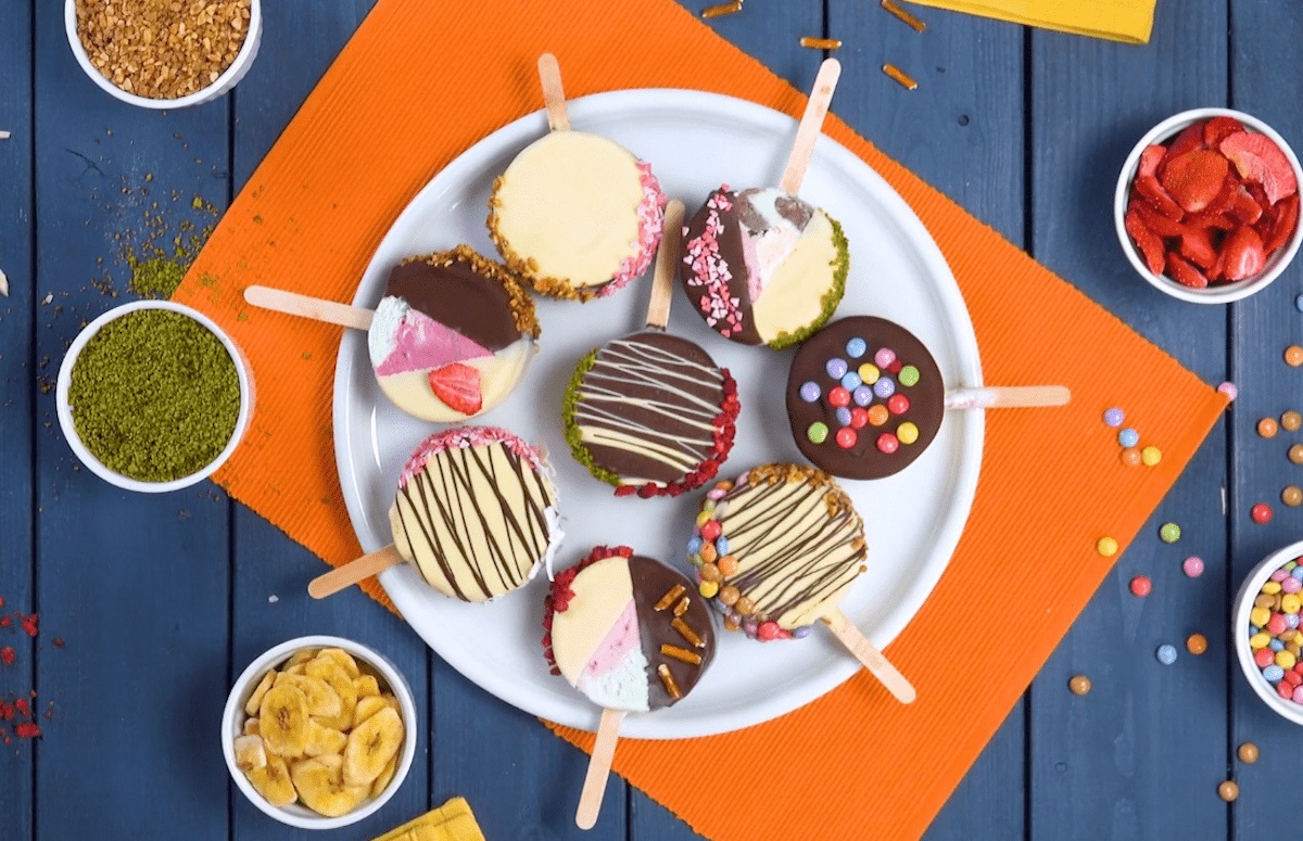 Homemade Ice Cream Bars