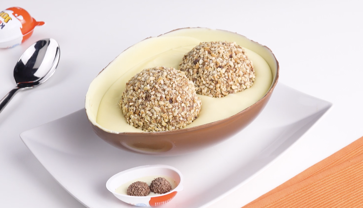Kinder Surprise Egg Filled With Cocoa Wafer Bits