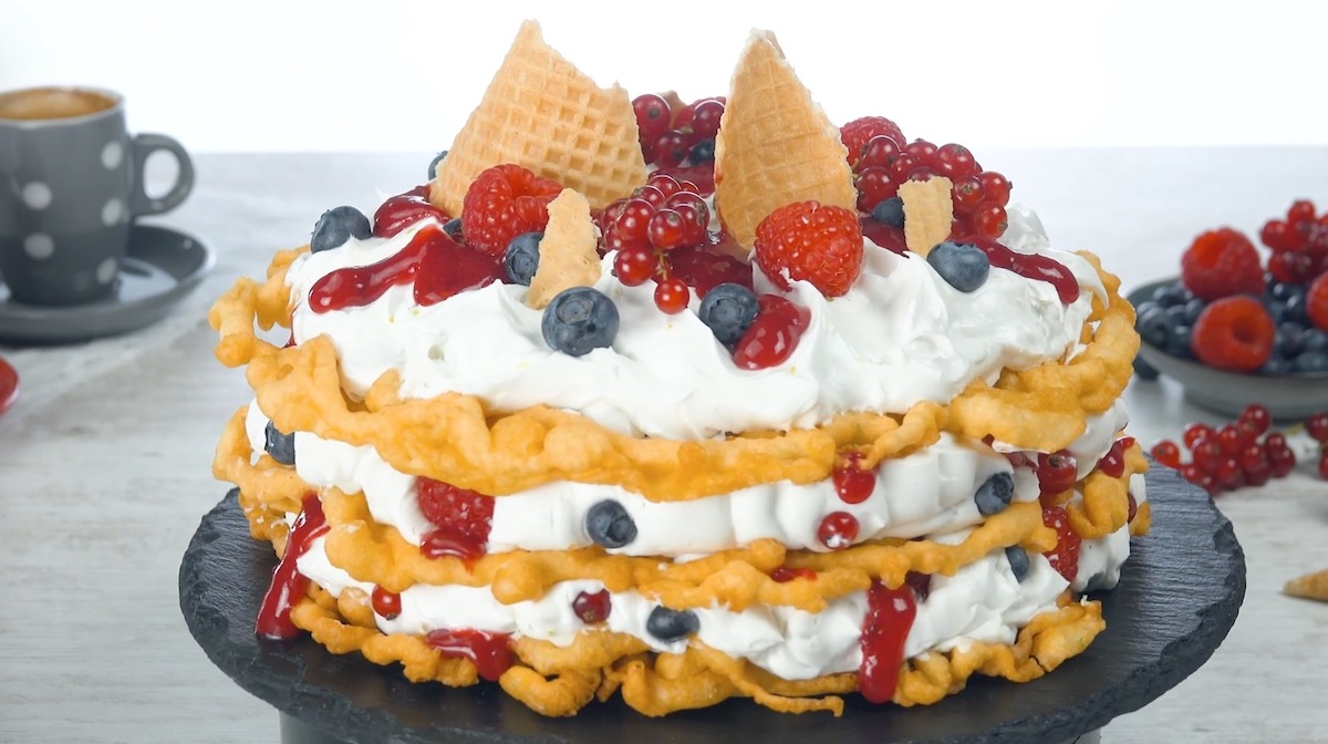Triple Layer Funnel Cake