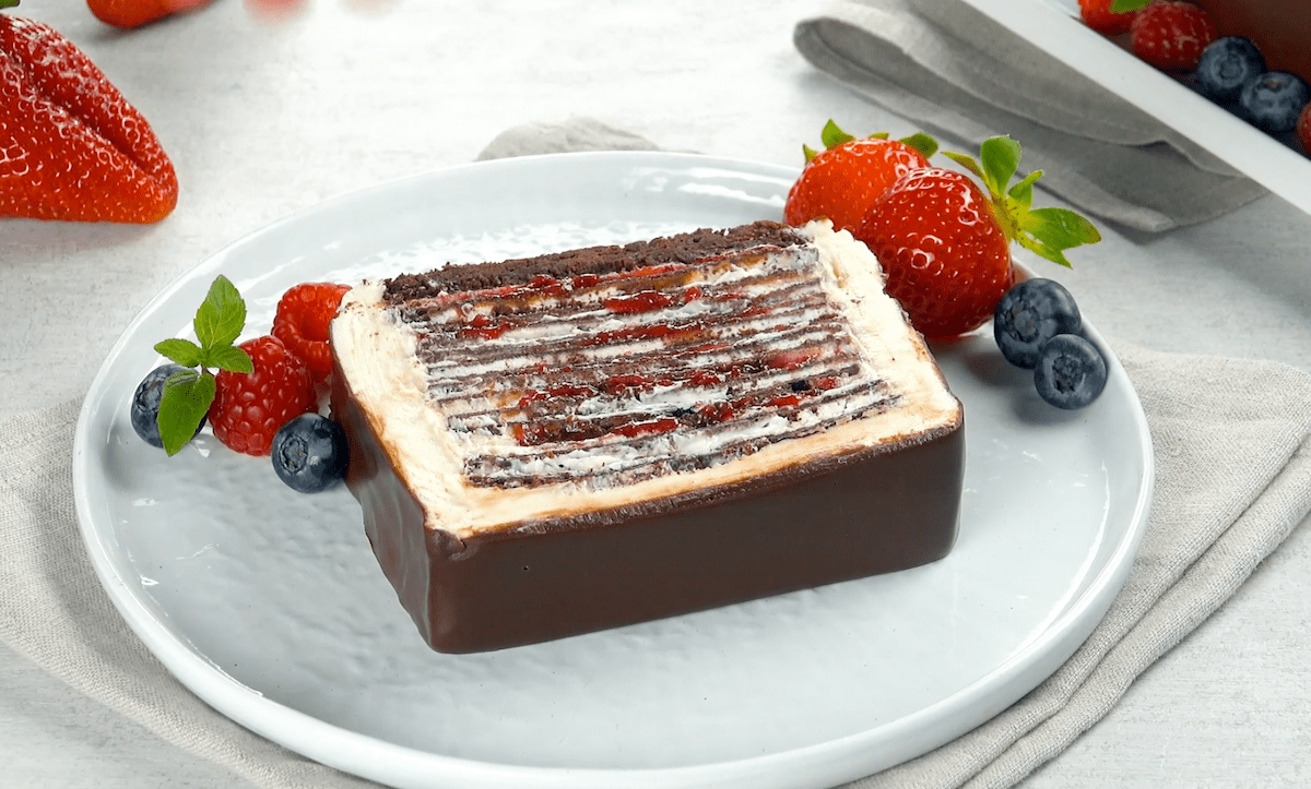 Chocolate Crepe Loaf Cake