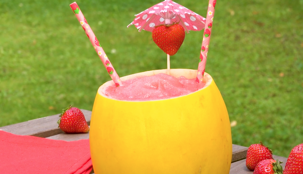 Strawberry Melon Wine Slushie