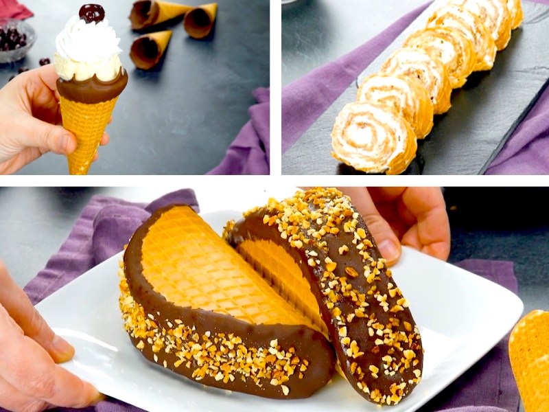 3 Mouthwatering Waffle Cone Desserts