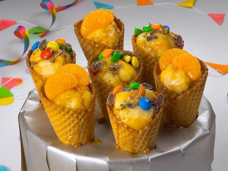 Fanta Cake Cones