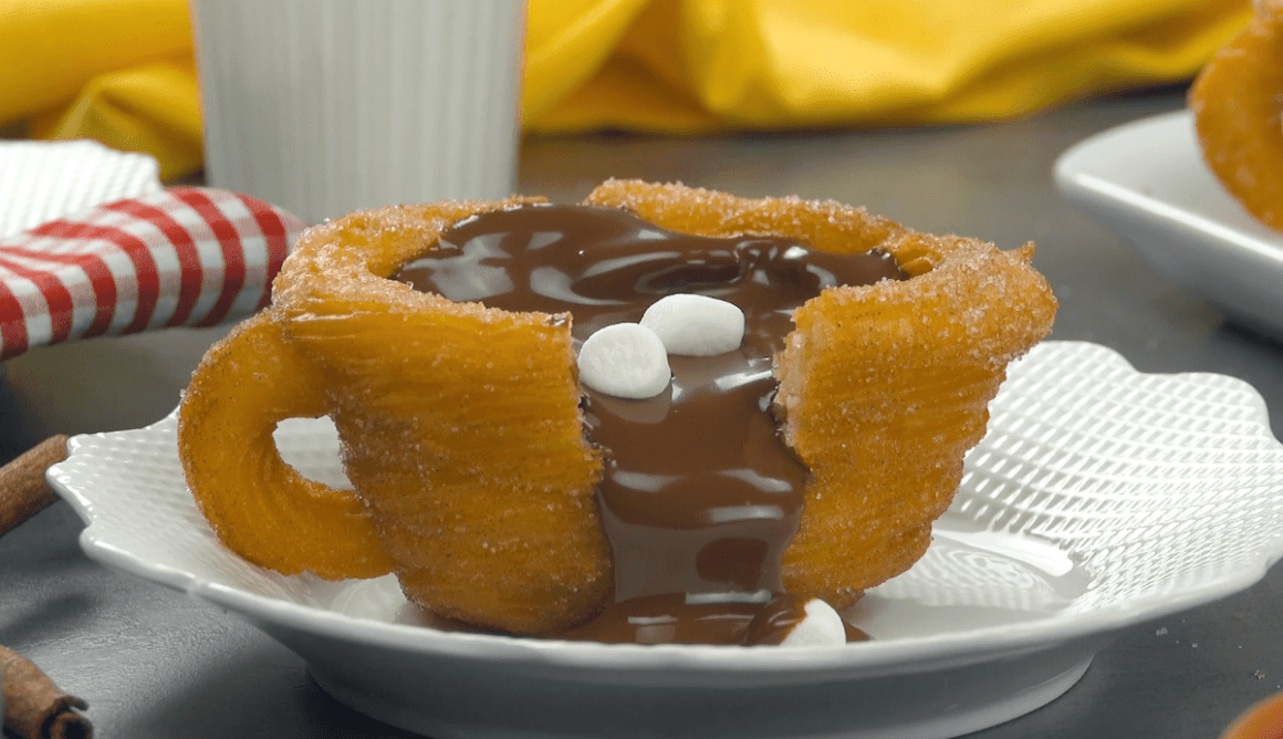 Hot Chocolate Churro Cups
