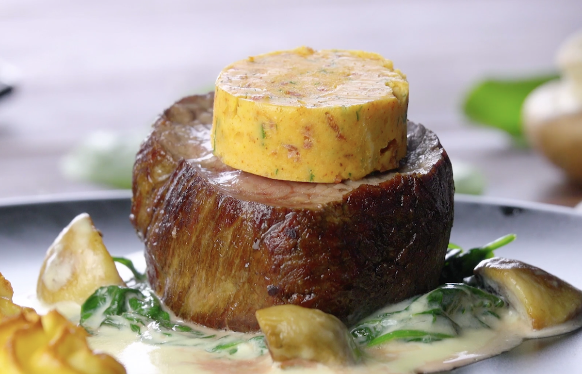 Beef Tenderloin With Homemade Bacon Butter