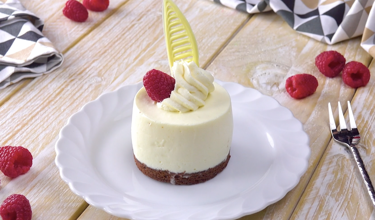 Mini Raspberry Mousse Cakes