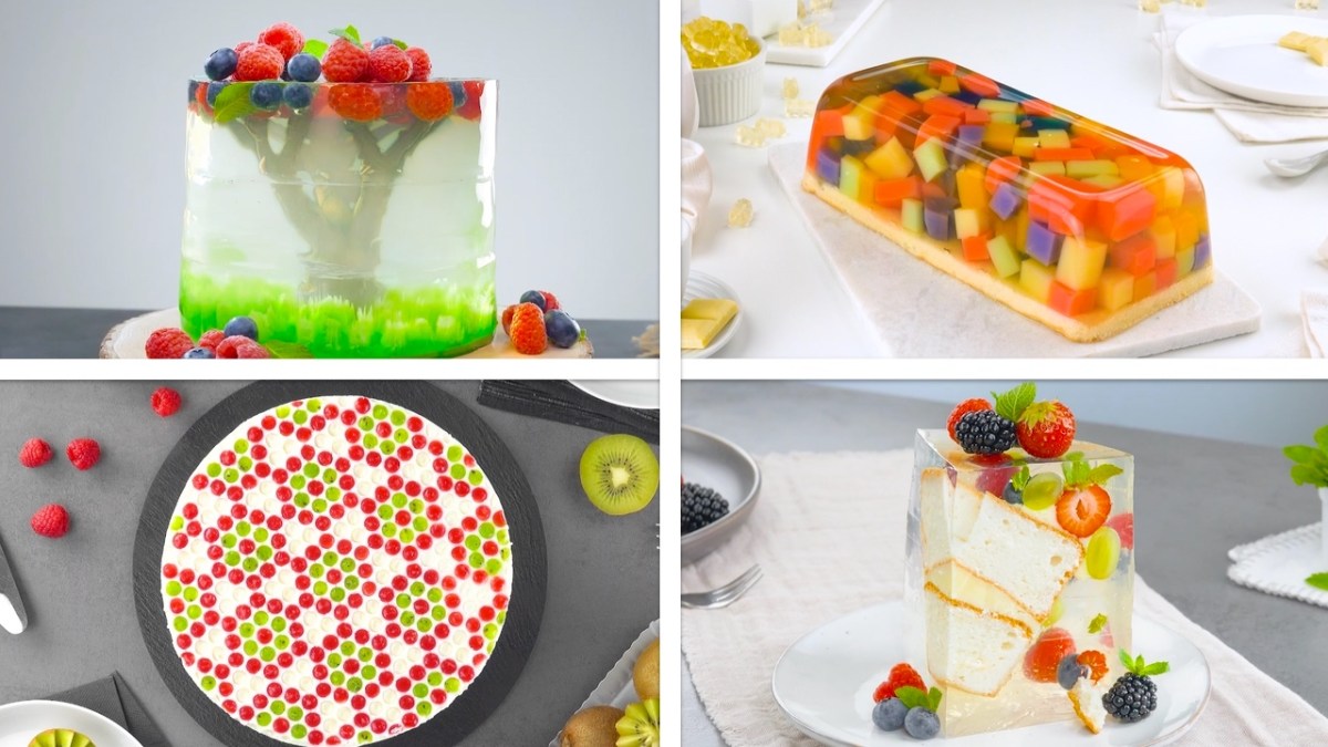 5 Colorful Jello Cakes