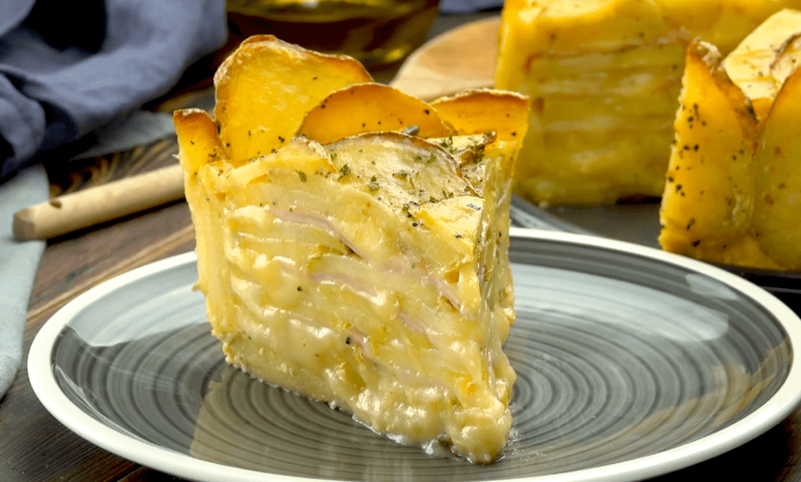 Scalloped Potatoes Cake Scalloped Potatoes Cake