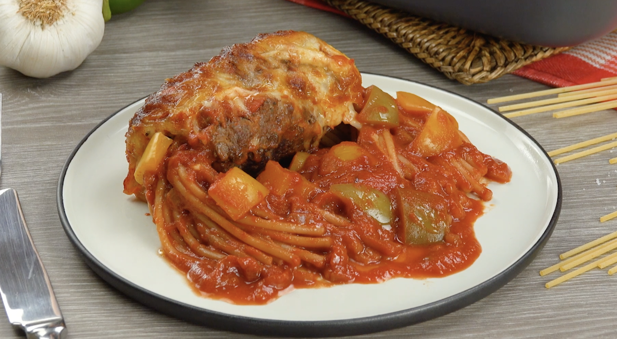 Meatball-Wrapped Spaghetti