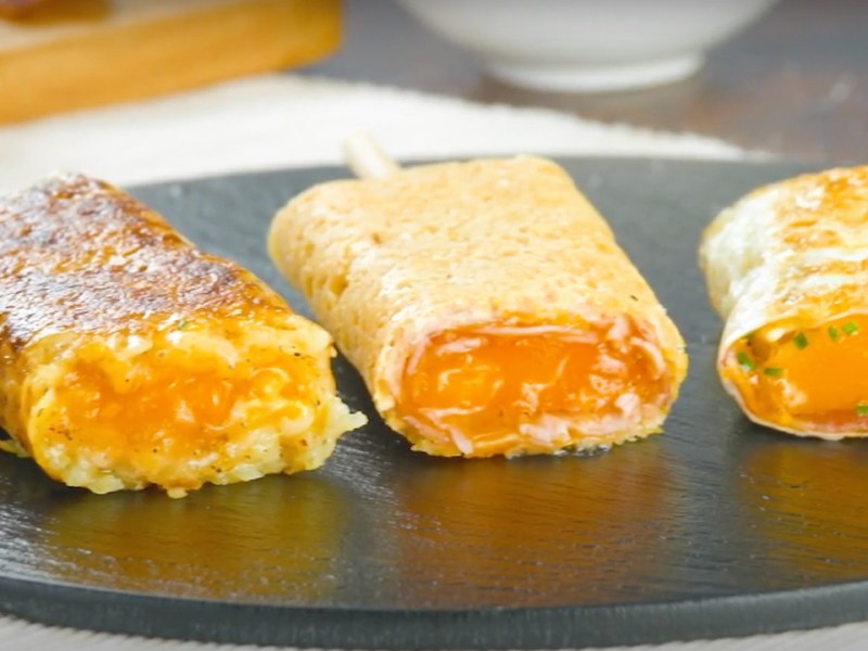 3 Fried Egg Skewers
