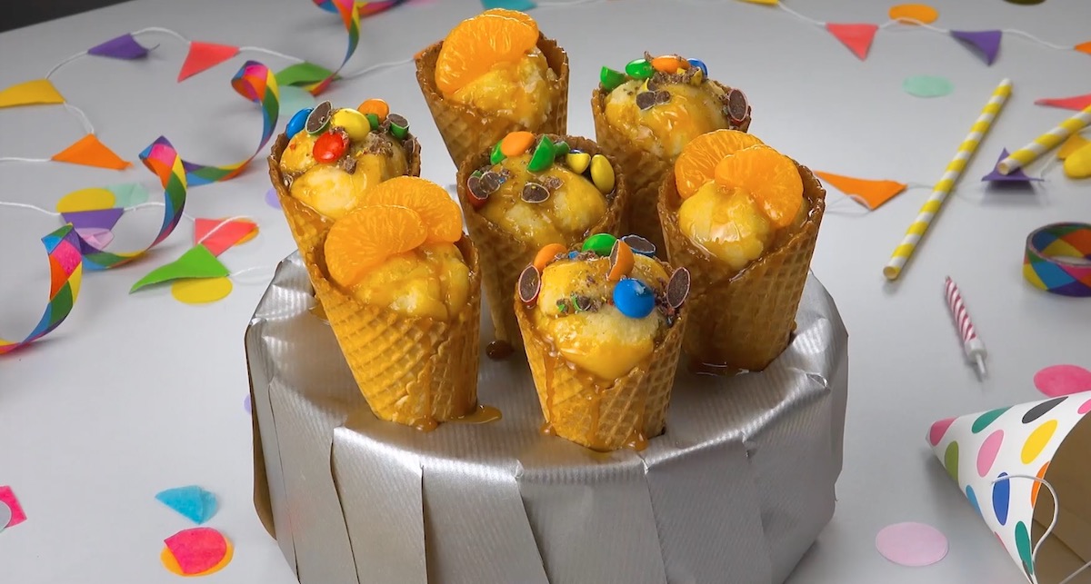 Fanta Cake In A Cone