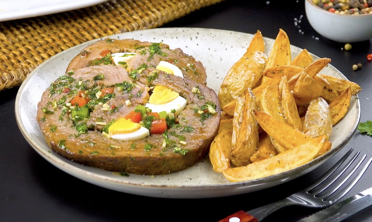 Stuffed Matambre Steak Roll