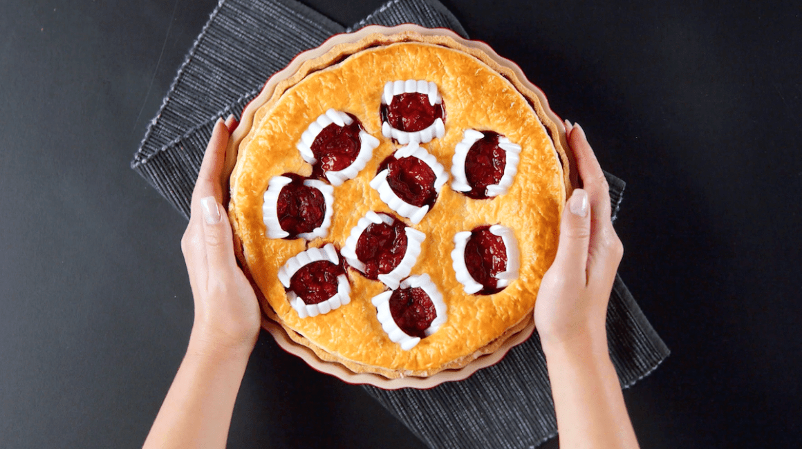 Halloween Vampire Fang Pie Halloween Vampire Fang Pie