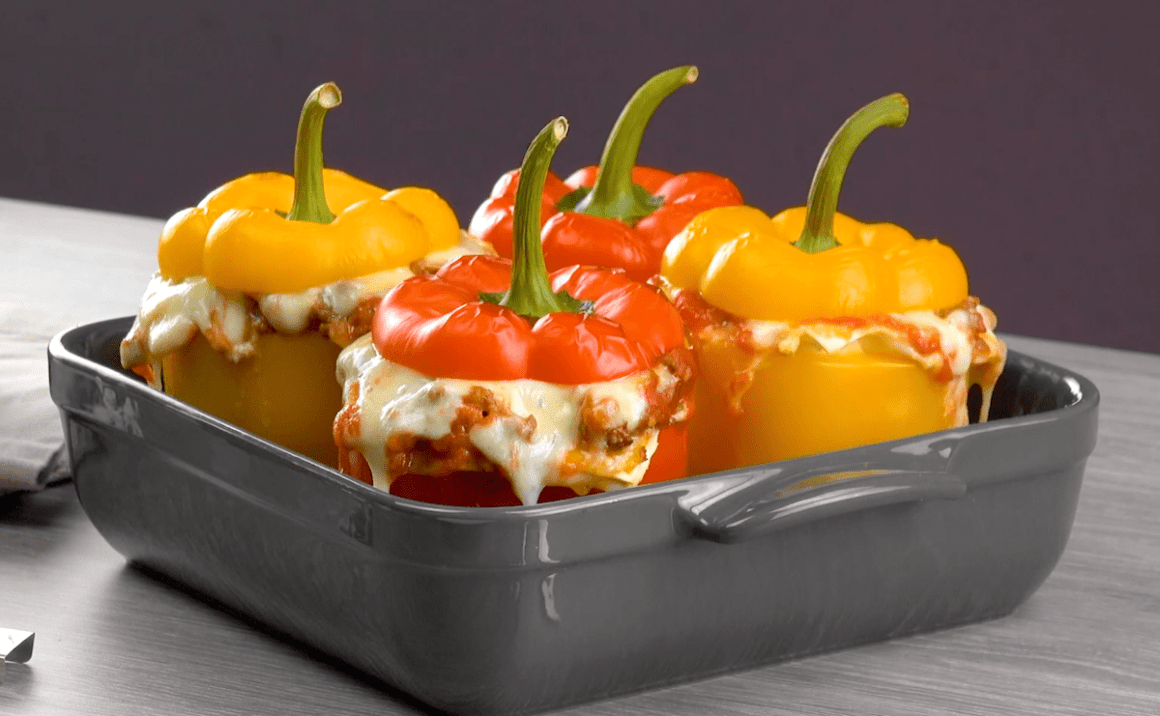 Lasagna-Stuffed Bell Peppers Lasagna-Stuffed Bell Peppers