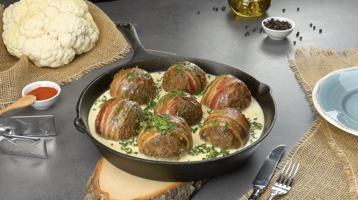 Bacon Cauliflower Meatballs