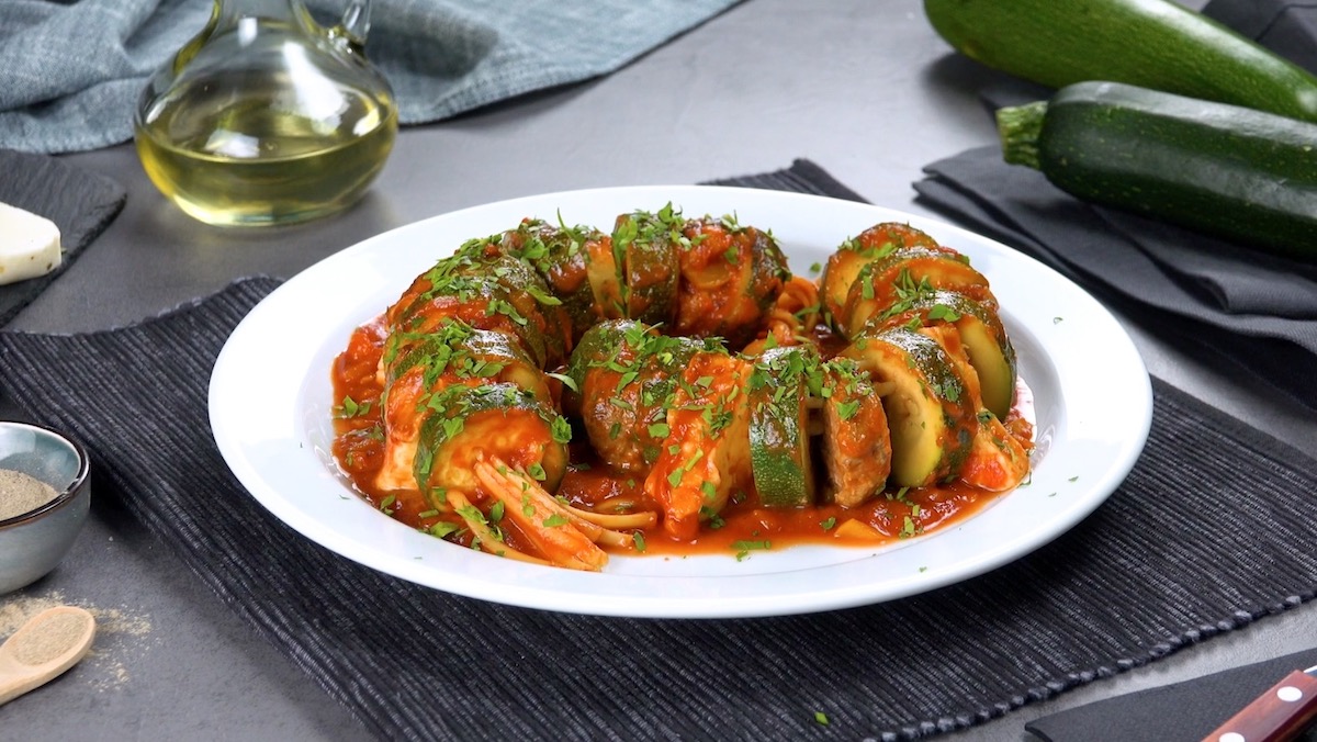 Zucchini Pasta Skewers
