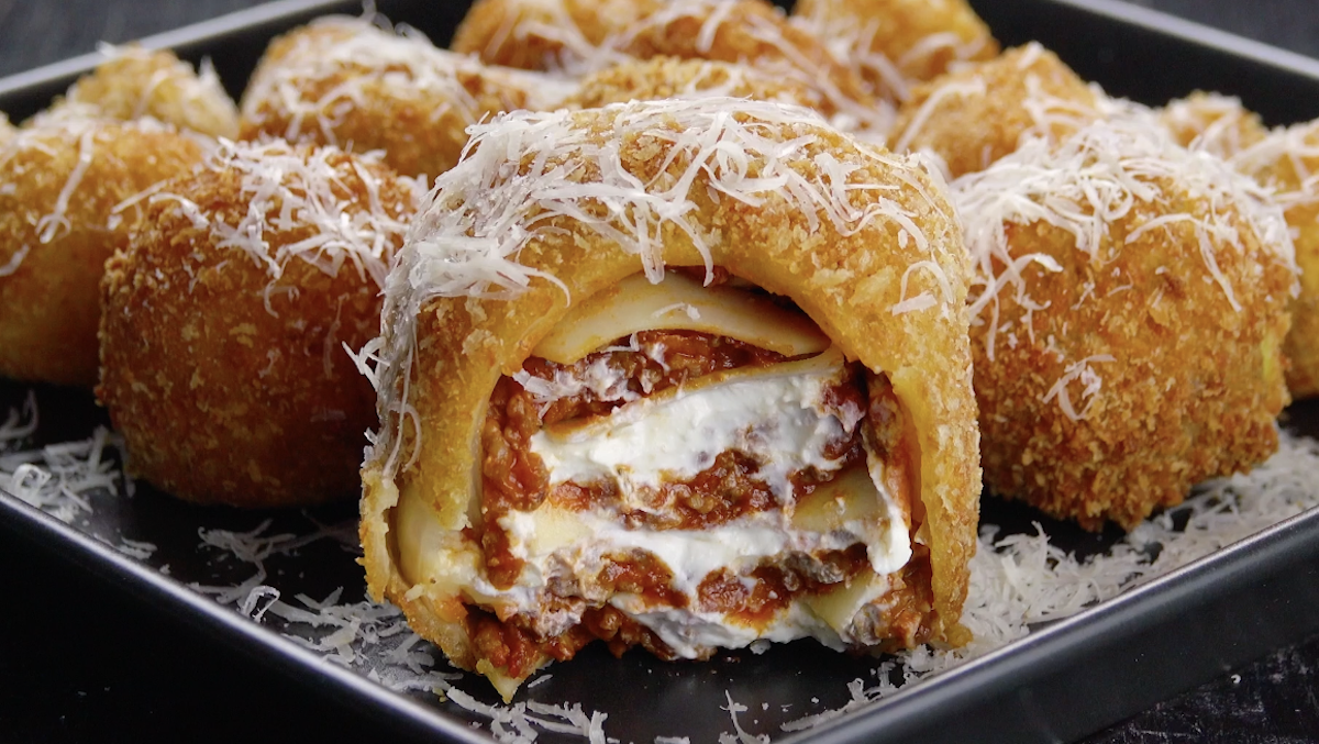 Lasagna Onion Bombs